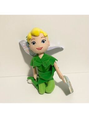 Disney Fairies Tinkerbell Plush Soft Toy Stuffed Green Fairy Peter Pan 12”